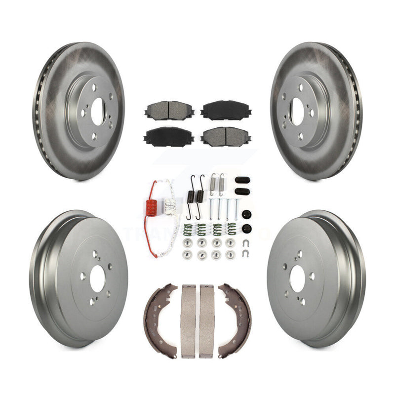 Transit Auto KGS-101552 Disc Brake Kit for 2009-2019 Toyota Corolla - Front and Rear