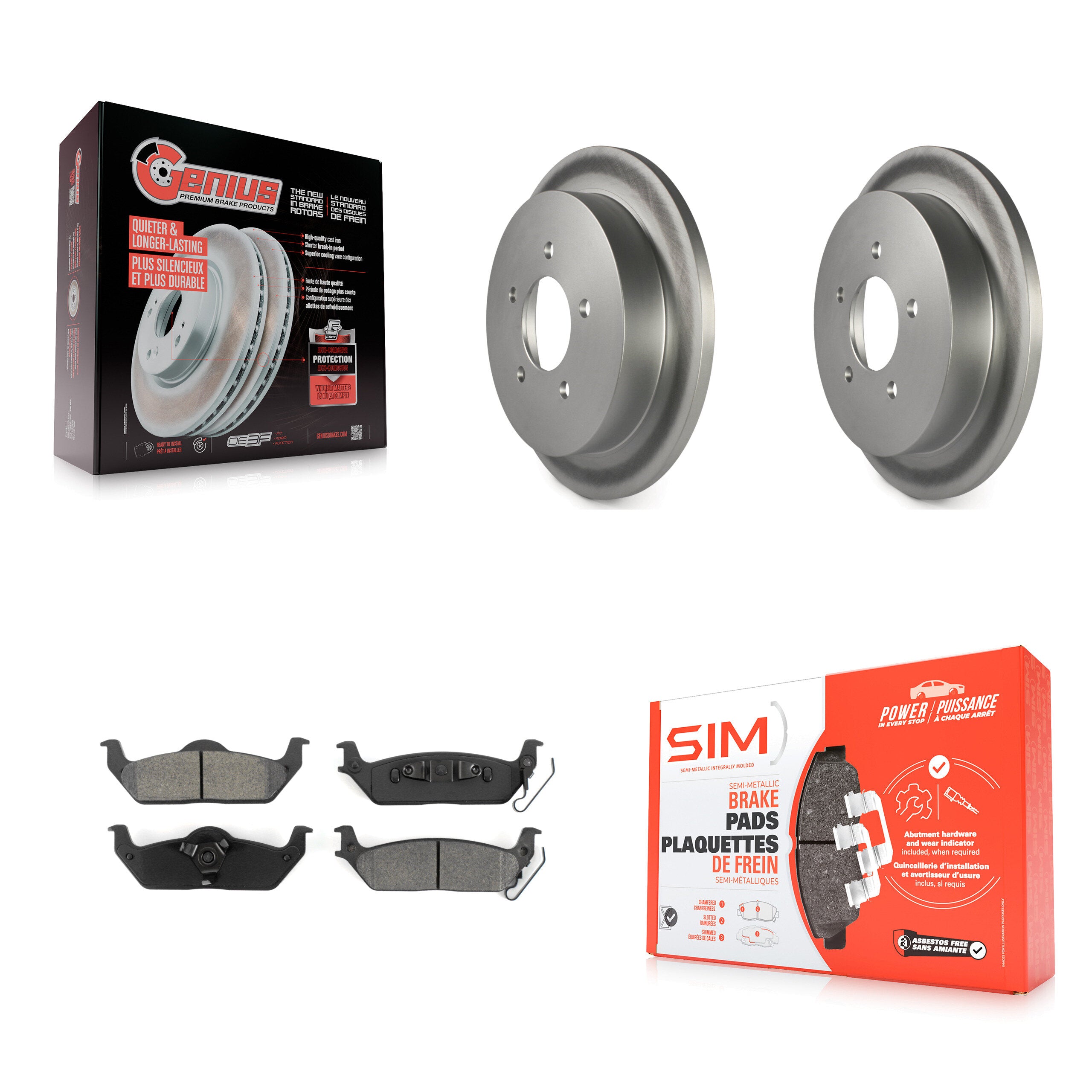 Transit Auto KGS-101576 Disc Brake Kit for 2004 Ford F-150 - Rear