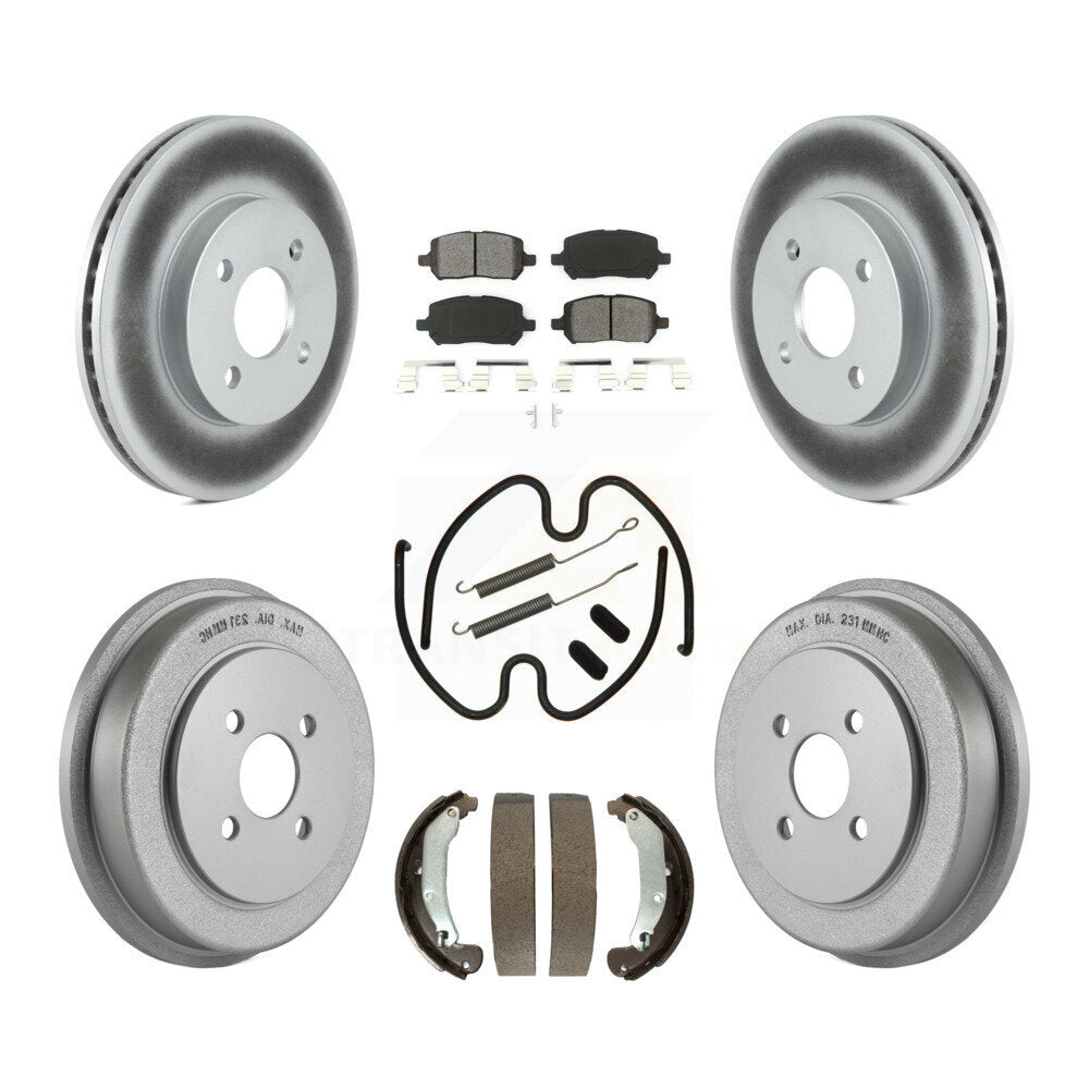 Transit Auto KGS-101595 Disc Brake Kit for 2003-2008 Pontiac G5, Chevrolet Cobalt and More - Front and Rear