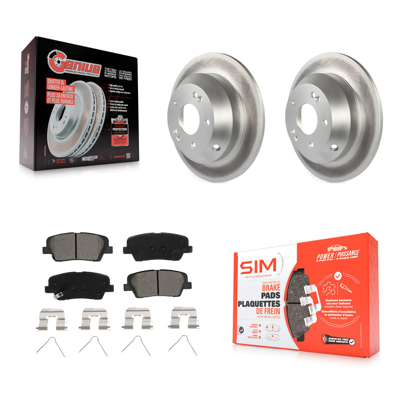 Transit Auto KGS-101684 Disc Brake Kit for 2016-2020 Hyundai Santa Fe, Hyundai Santa Fe Sport and More - Rear