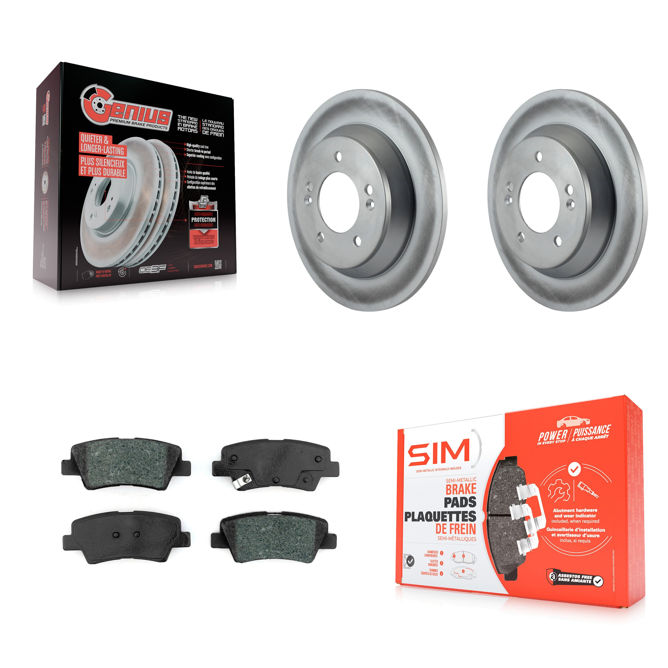 Transit Auto KGS-101698 Disc Brake Kit for 2014-2017 Kia Rondo - Rear