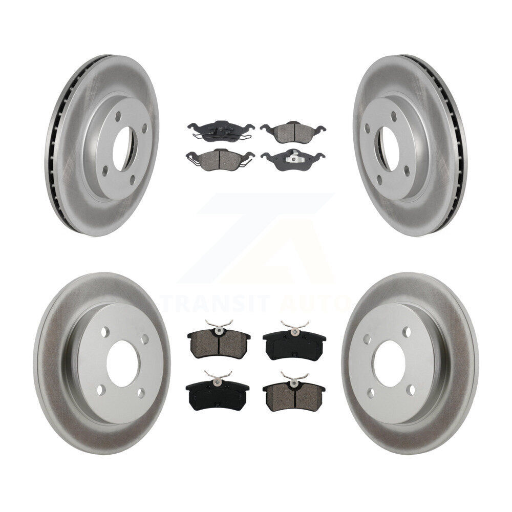 Transit Auto KGS-101701 Disc Brake Kit for 2000-2004 Ford Focus - Front and Rear