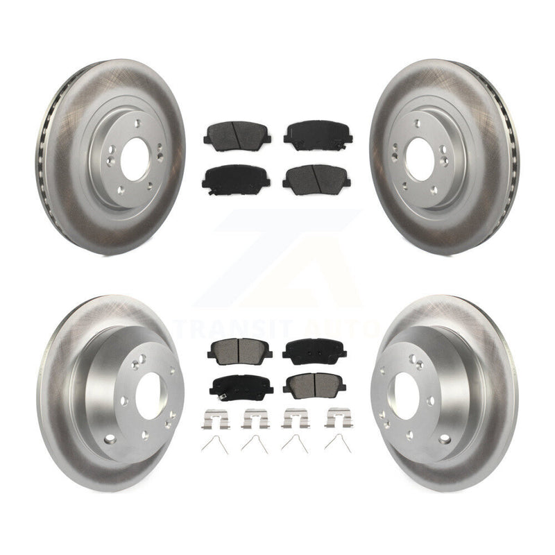 Transit Auto KGS-101730 Disc Brake Kit for 2016-2020 Hyundai Santa Fe Sport, Kia Sorento - Front and Rear
