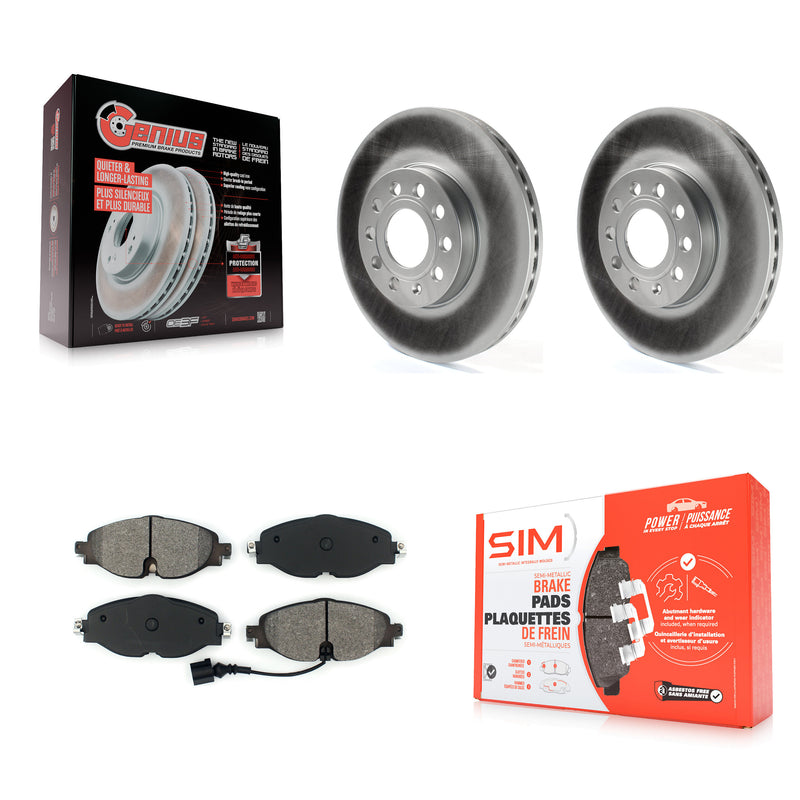 Transit Auto KGS-101767 Disc Brake Kit for 2015-2025 Volkswagen Jetta, Volkswagen Taos and More - Front