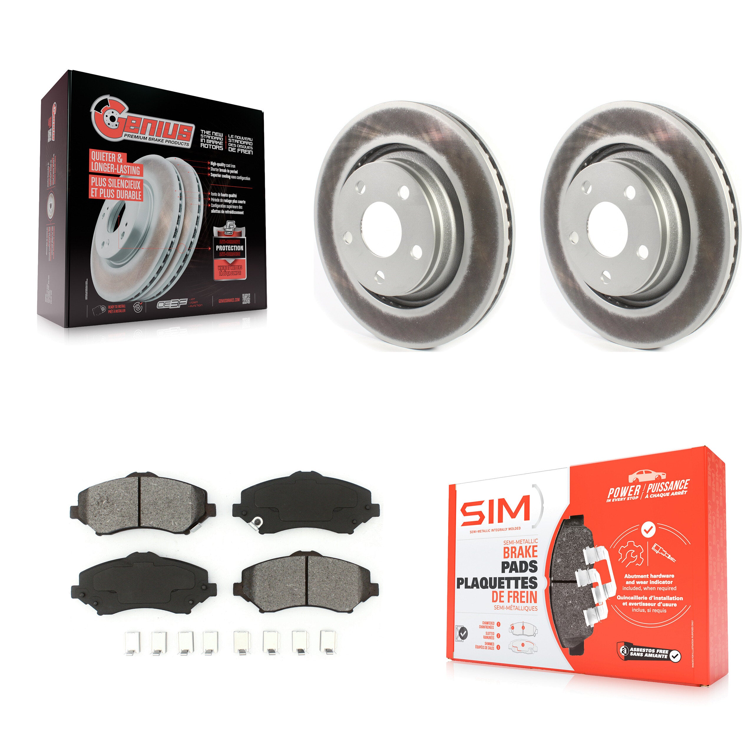 Transit Auto KGS-101788 Disc Brake Kit for 2013-2017 Jeep Wrangler - Front