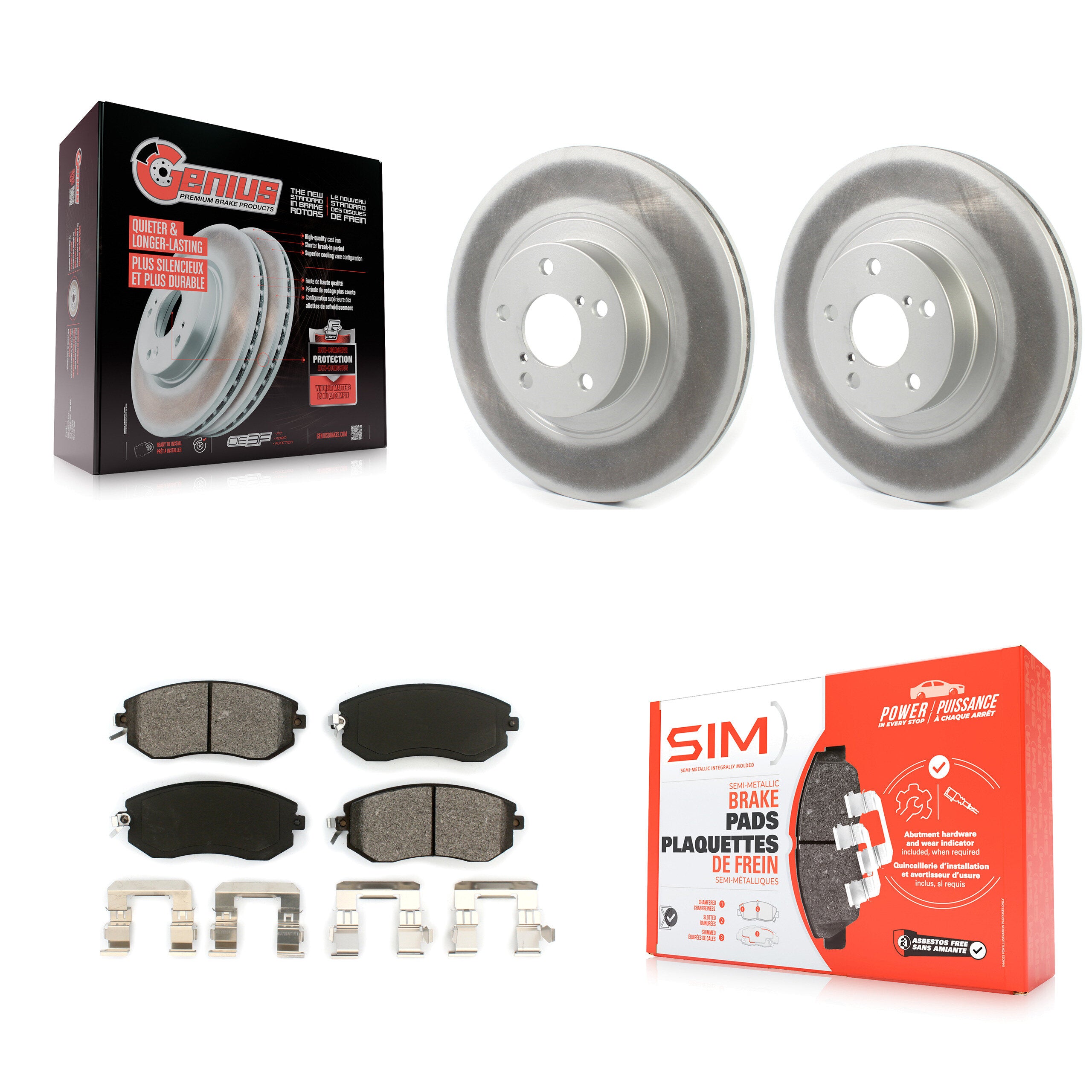Transit Auto KGS-101792 Disc Brake Kit for 2011-2023 Subaru BRZ, Toyota GR86 and More - Front