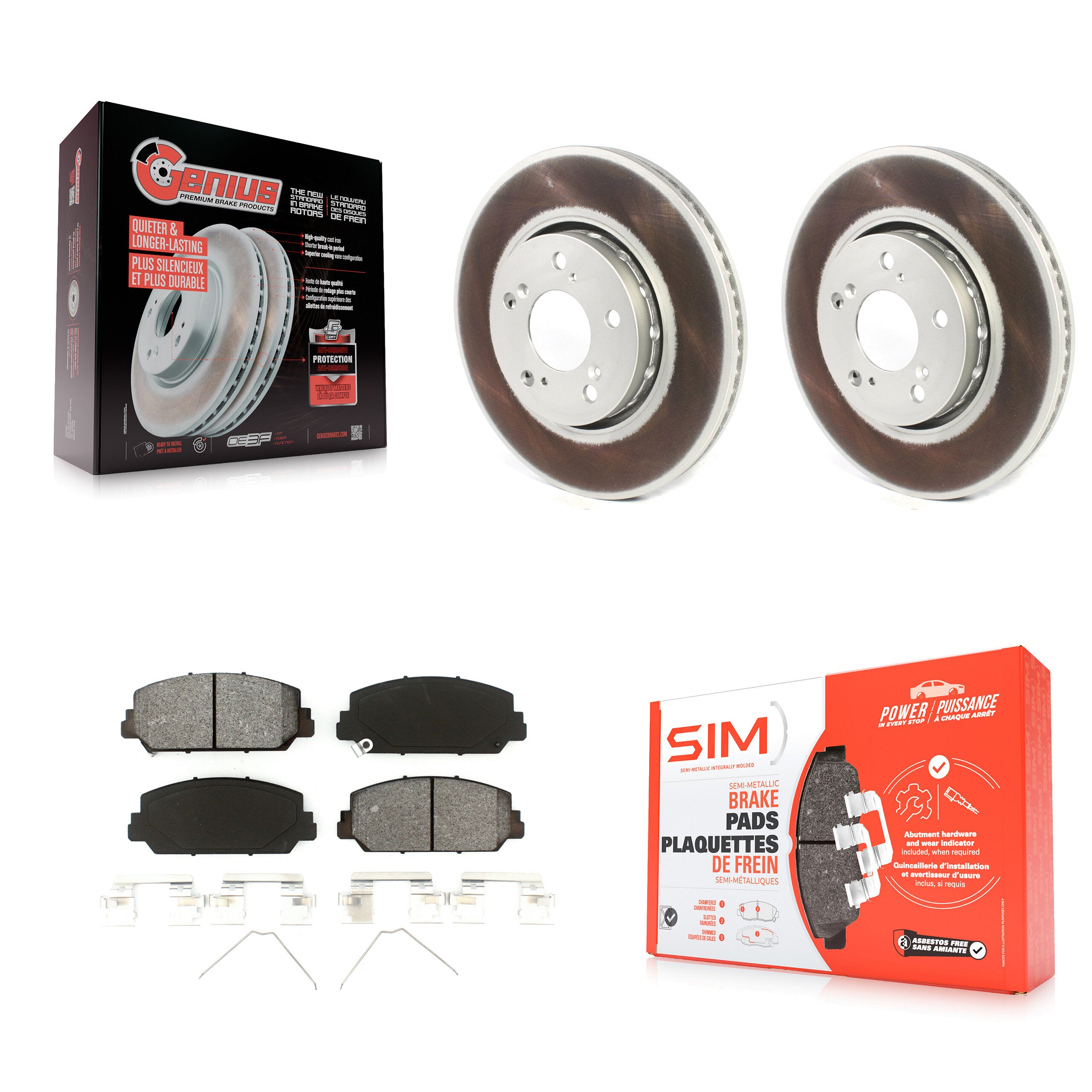 Transit Auto KGS-101798 Disc Brake Kit for 2014-2020 Acura RLX - Front