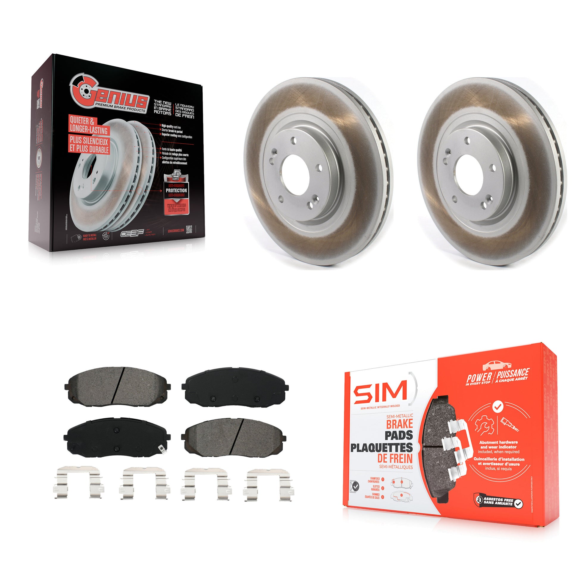 Transit Auto KGS-101806 Disc Brake Kit for 2015-2021 Kia Sedona - Front
