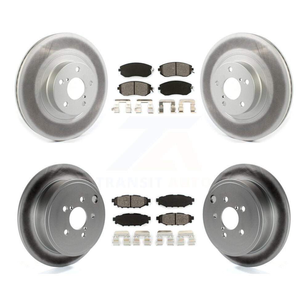 Transit Auto KGS-101828 Disc Brake Kit for 2011-2014 Subaru Impreza, Subaru Legacy and More - Front and Rear