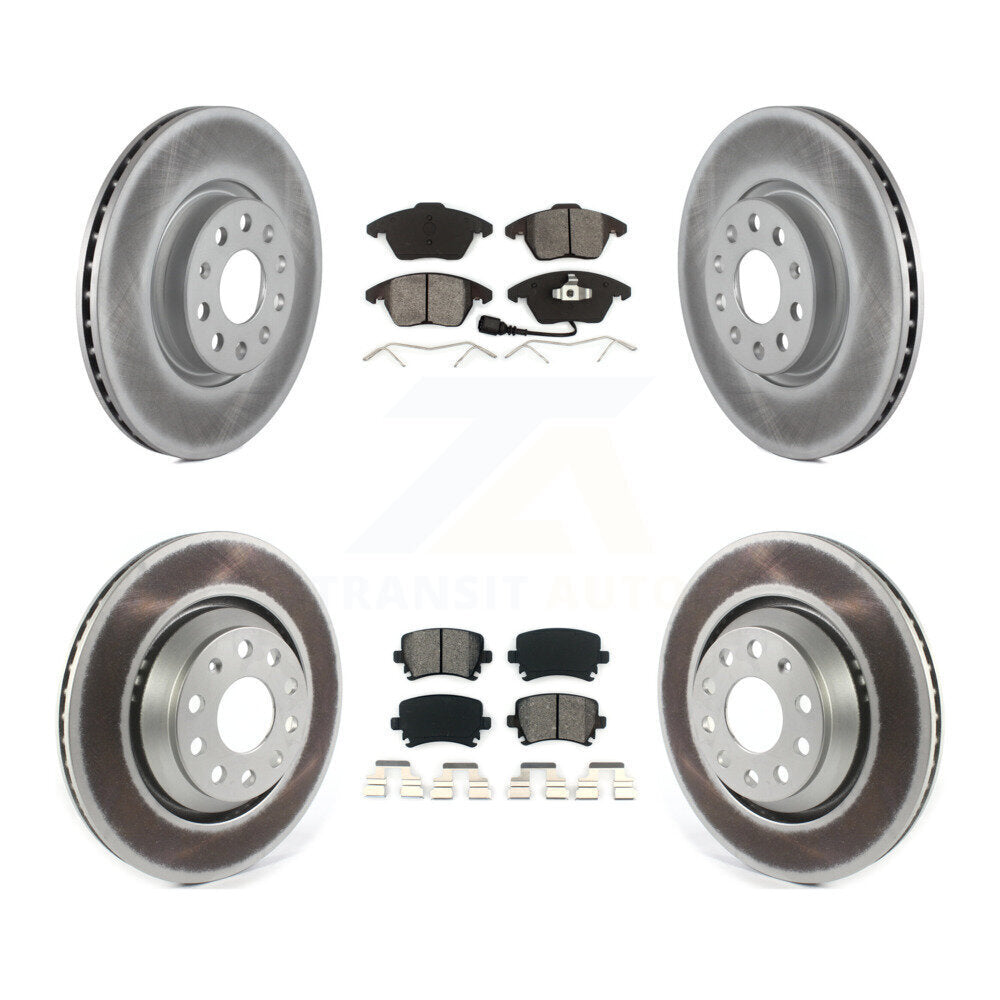 Transit Auto KGS-101834 Disc Brake Kit for 2009-2010 Volkswagen Passat CC - Front and Rear