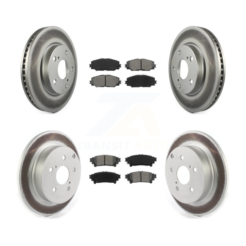 Transit Auto KGS-101835 Disc Brake Kit for 2012-2018 Toyota Prius V - Front and Rear