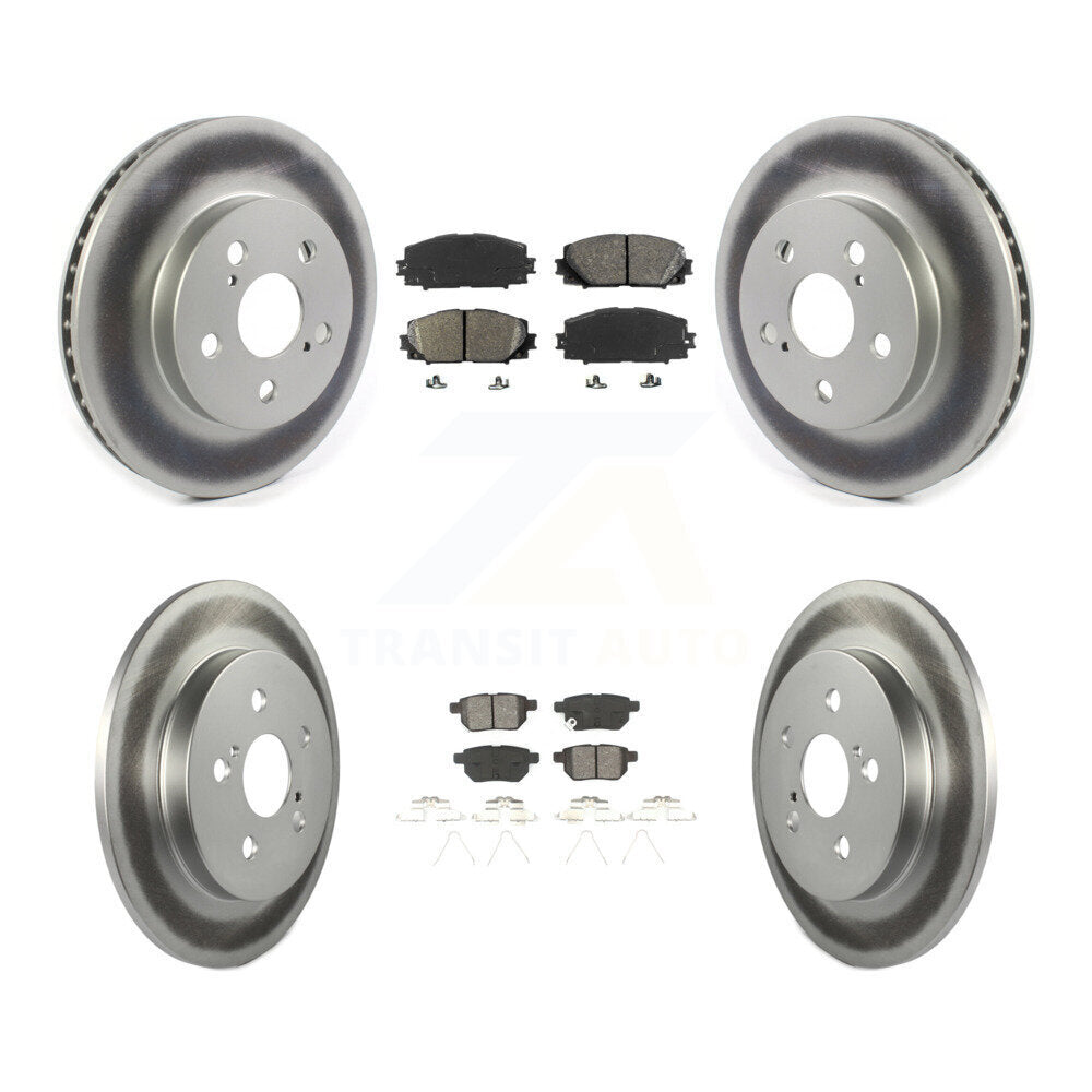 Transit Auto KGS-101852 Disc Brake Kit for 2016-2022 Toyota Corolla, Toyota Prius AWD-e and More - Front and Rear