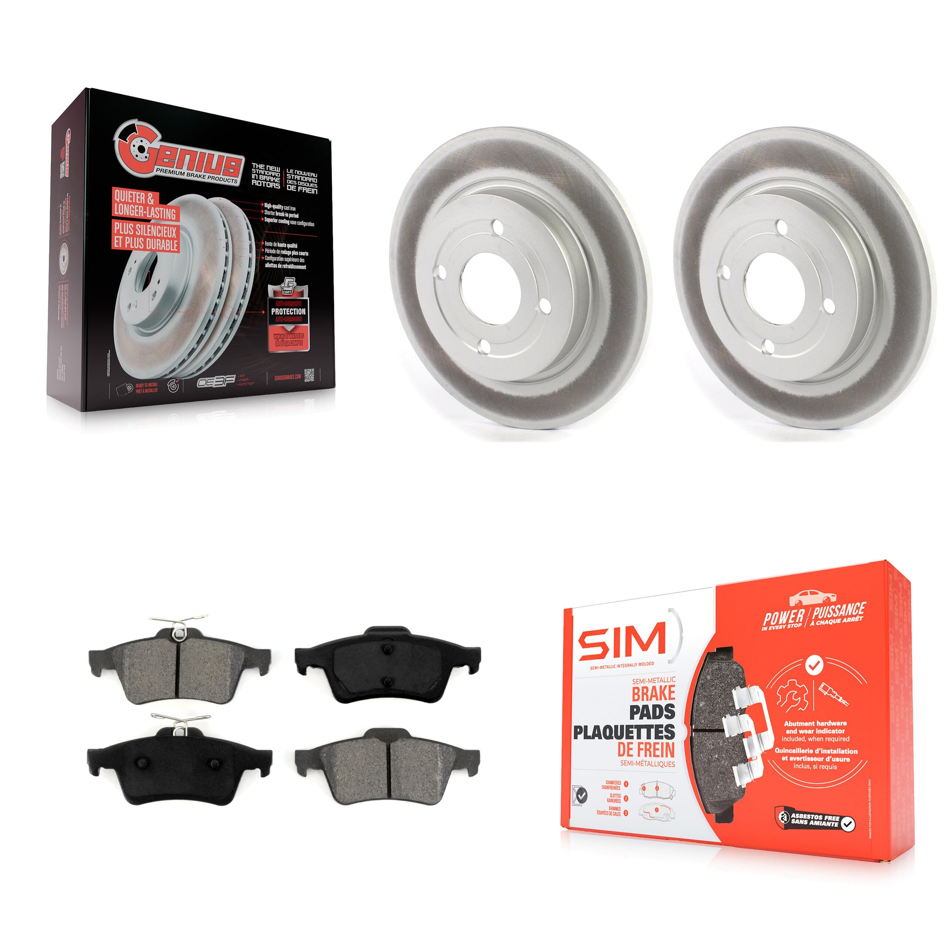 Transit Auto KGS-101865 Disc Brake Kit for 2018-2022 Ford EcoSport - Rear