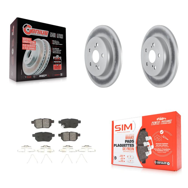 Transit Auto KGS-101877 Disc Brake Kit for 2019 Toyota Corolla - Rear