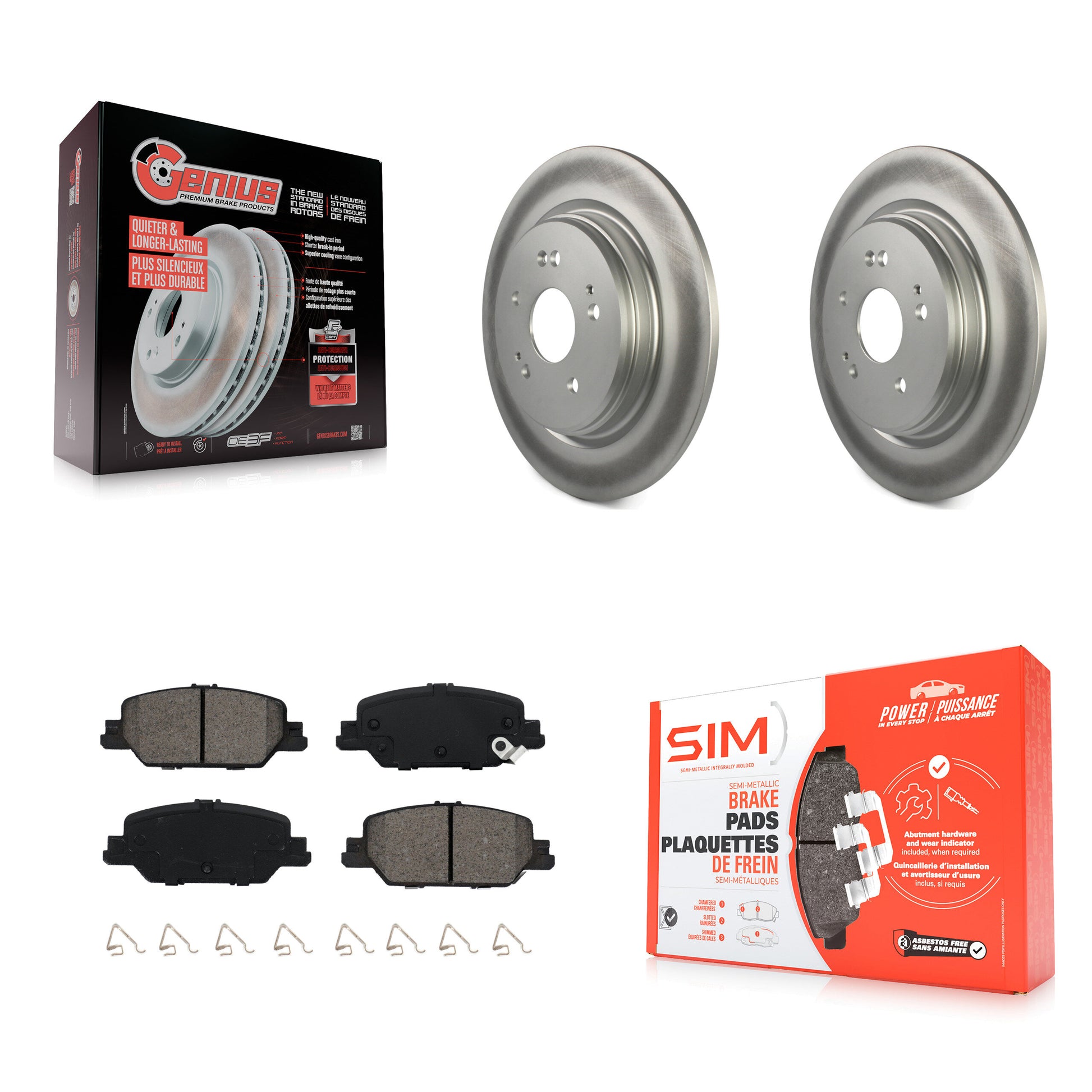 Transit Auto KGS-101878 Disc Brake Kit for 2017-2024 Honda CR-V - Rear
