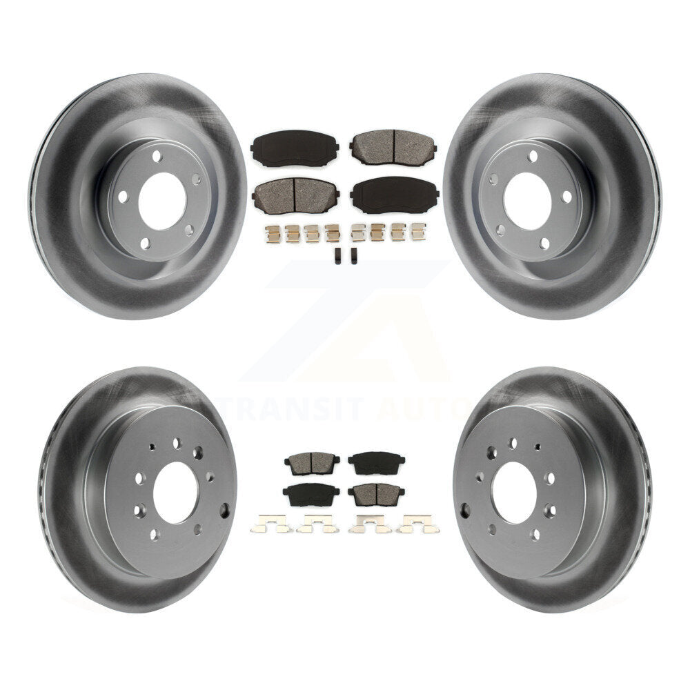 Transit Auto KGS-101887 Disc Brake Kit for 2007-2010 Ford Edge, Lincoln MKX - Front and Rear