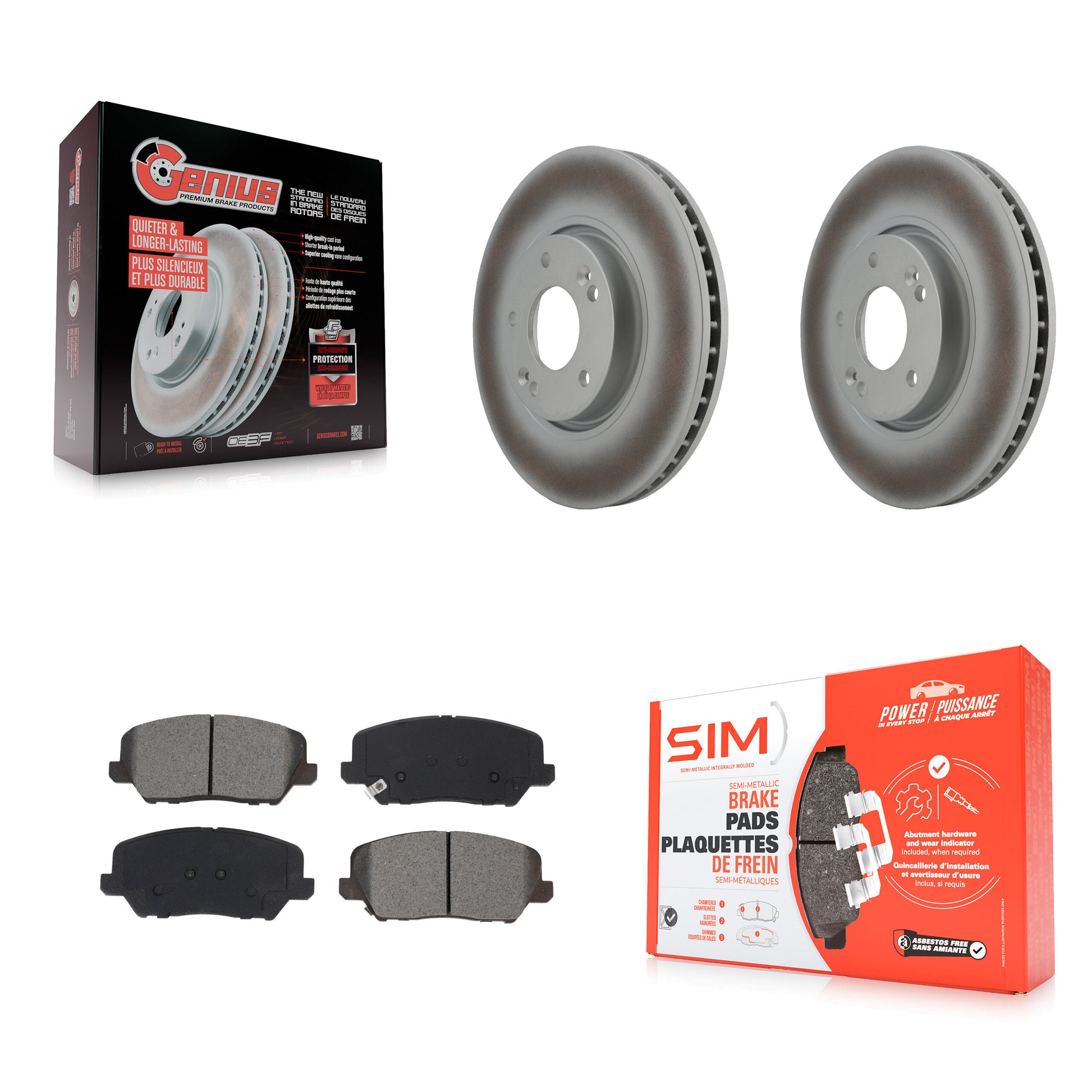 Transit Auto KGS-101917 Disc Brake Kit for 2016-2018 Kia Forte, Kia Forte Koup and More - Front