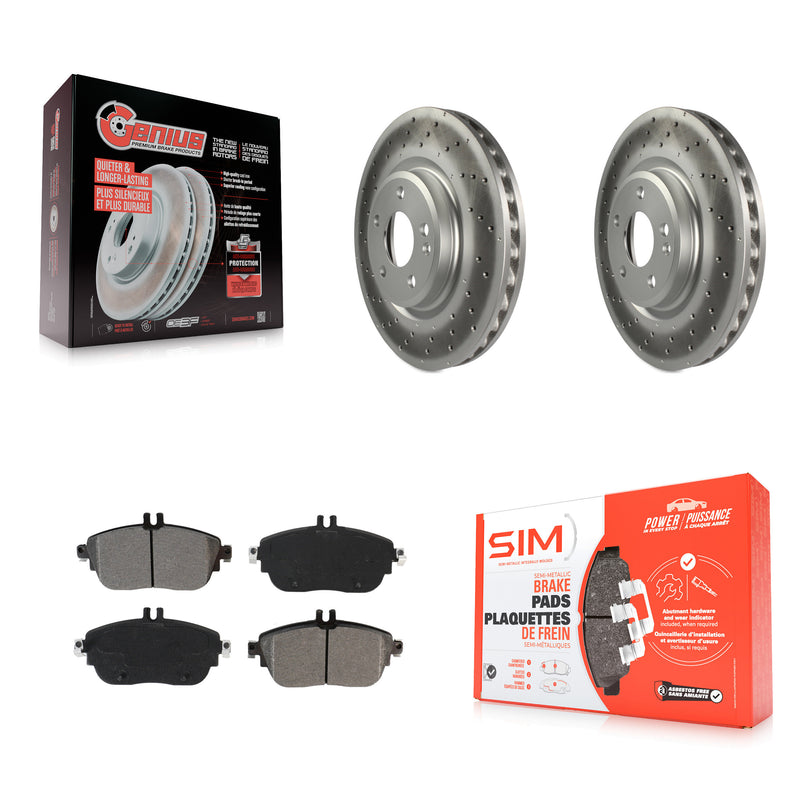 Transit Auto KGS-101930 Disc Brake Kit for 2013-2020 Mercedes-Benz GLA250, Mercedes-Benz CLA250, Mercedes-Benz B250 - Front