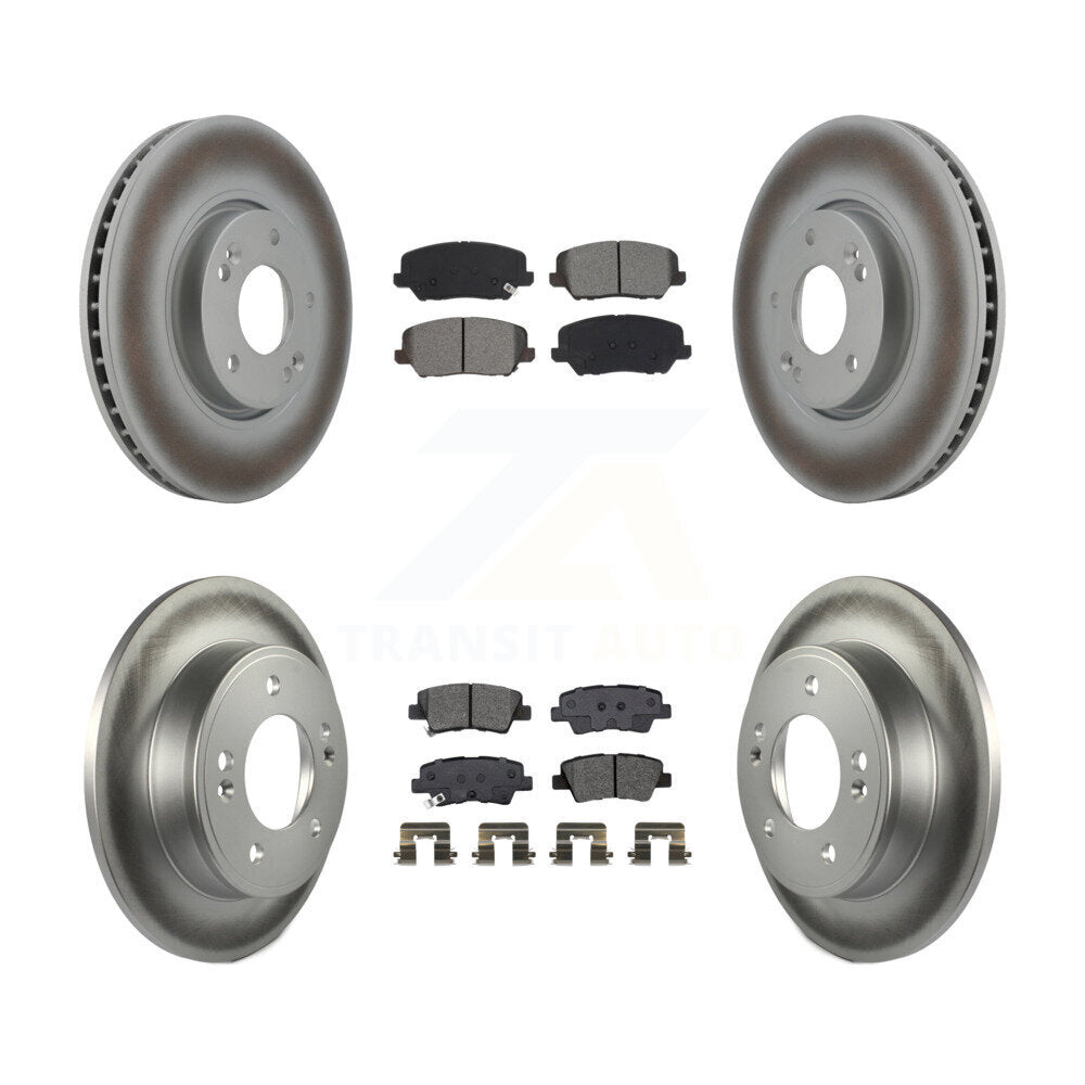 Transit Auto KGS-101957 Disc Brake Kit for 2016-2018 Kia Forte, Kia Forte5, Hyundai Veloster - Front and Rear