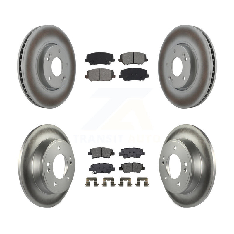 Transit Auto KGS-101957 Disc Brake Kit for 2016-2018 Kia Forte, Kia Forte5, Hyundai Veloster - Front and Rear