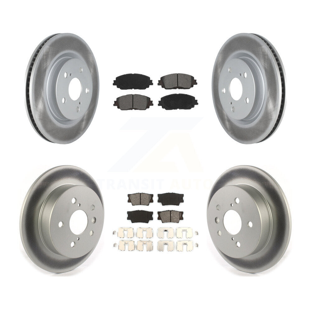 Transit Auto KGS-102000 Disc Brake Kit for 2018-2024 Toyota Camry - Front and Rear
