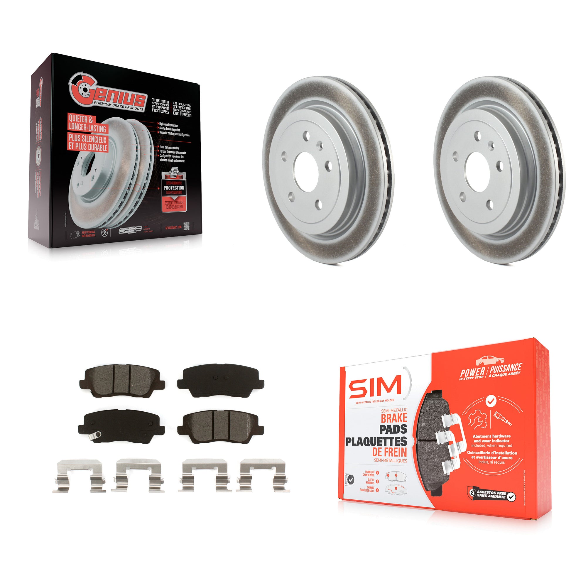 Transit Auto KGS-102003 Disc Brake Kit for 2015-2019 Cadillac CTS - Rear