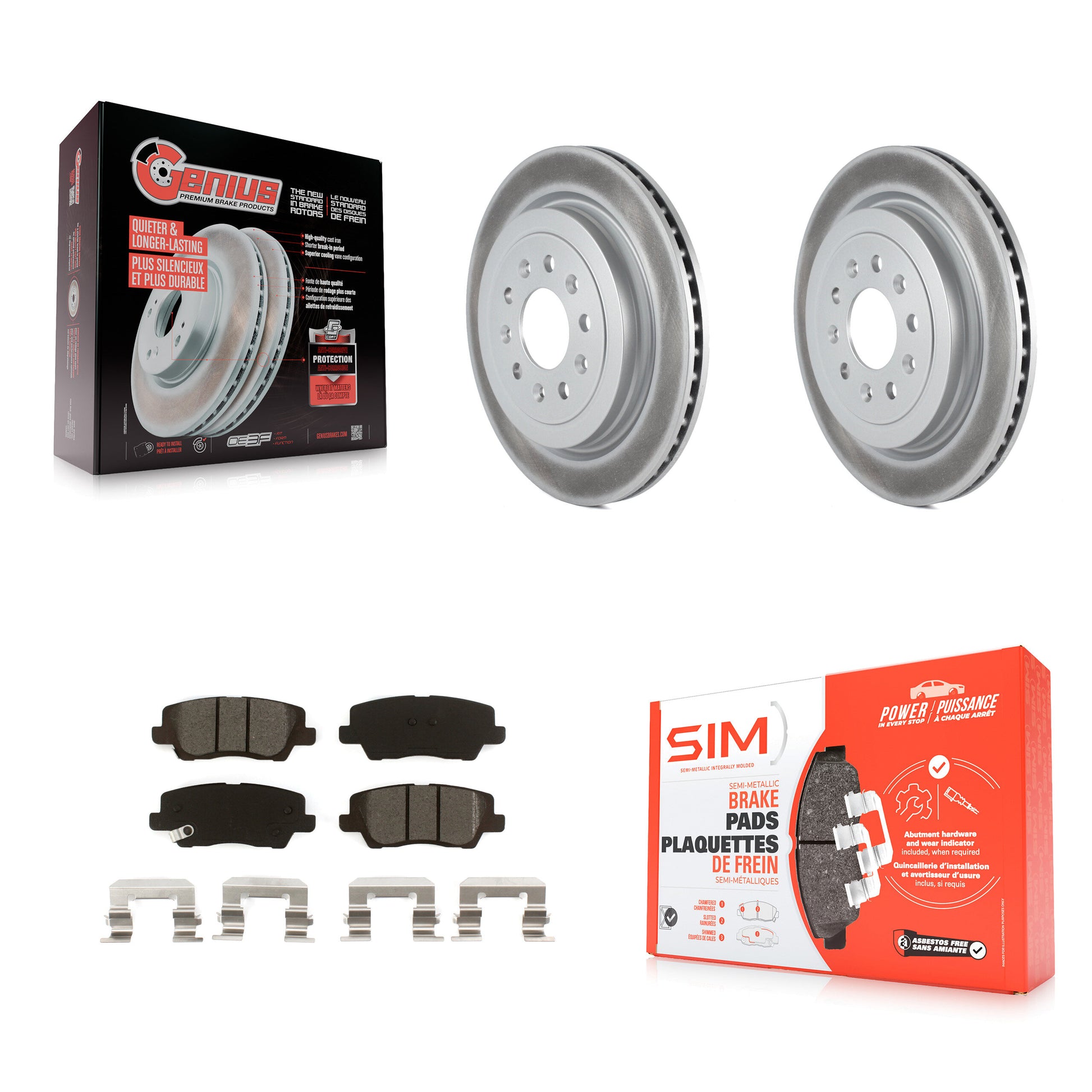 Transit Auto KGS-102006 Disc Brake Kit for 2013-2019 Cadillac ATS - Rear