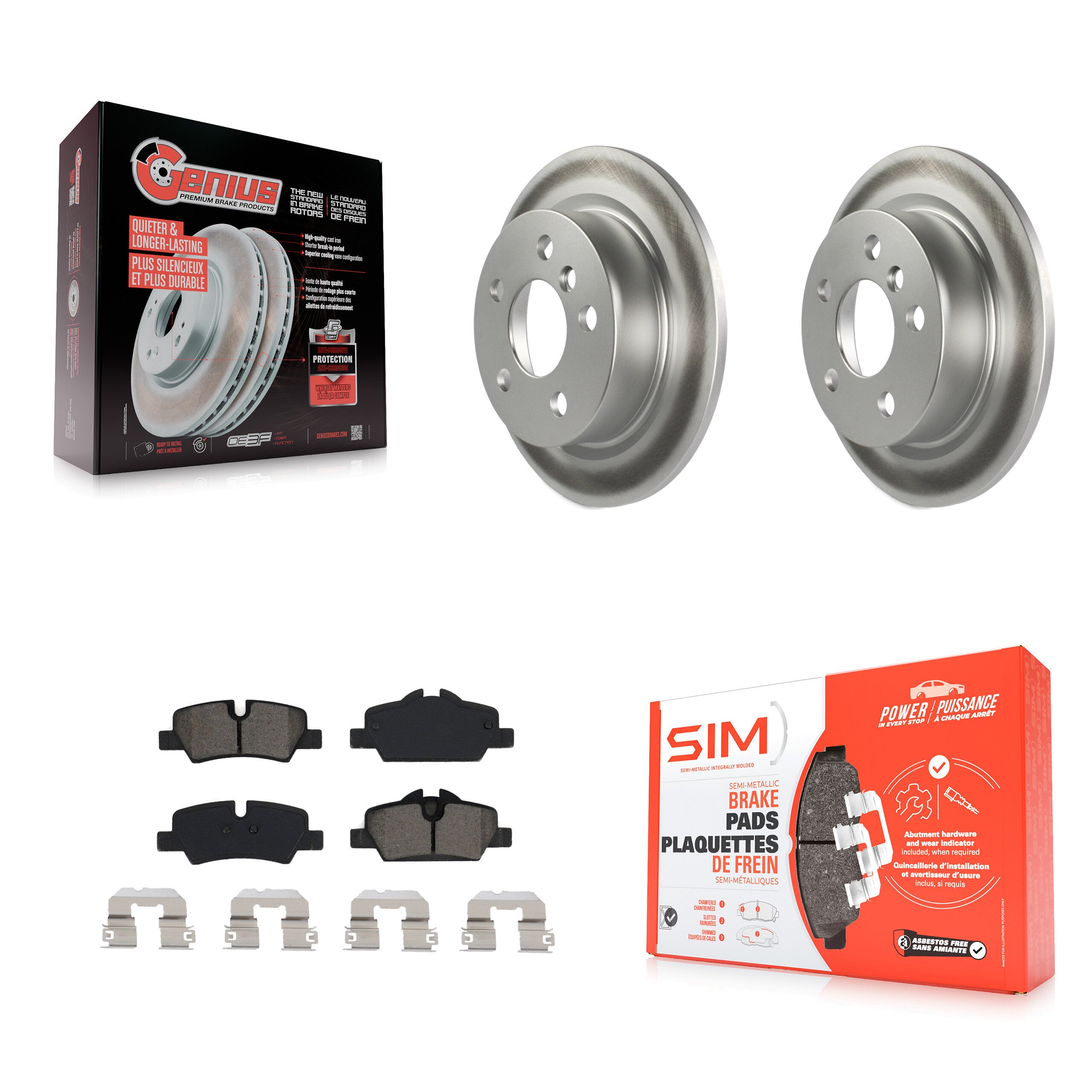 Transit Auto KGS-102022 Disc Brake Kit for 2014-2022 Mini Cooper - Rear