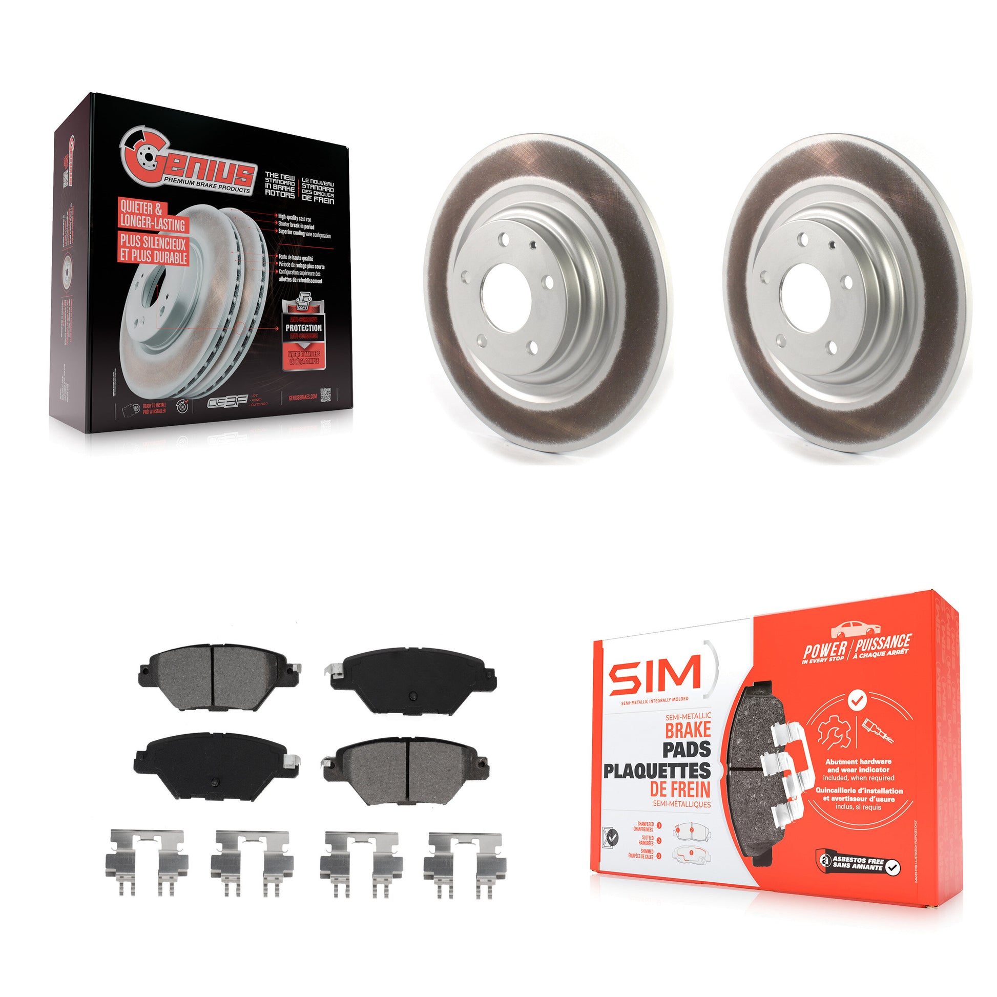 Transit Auto KGS-102029 Disc Brake Kit for 2016-2023 Mazda CX-9 - Rear