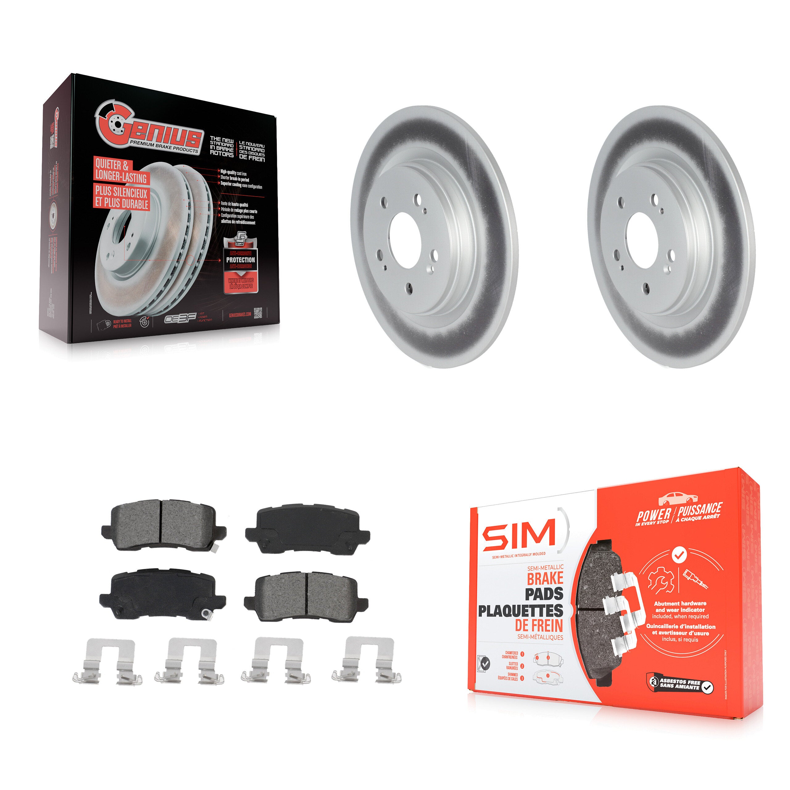 Transit Auto KGS-102030 Disc Brake Kit for 2018-2023 Honda Odyssey - Rear