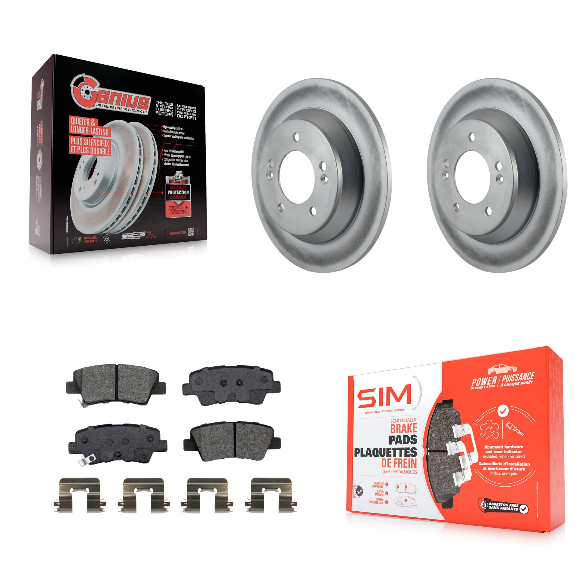 Transit Auto KGS-102034 Disc Brake Kit for 2014-2017 Kia Rondo - Rear