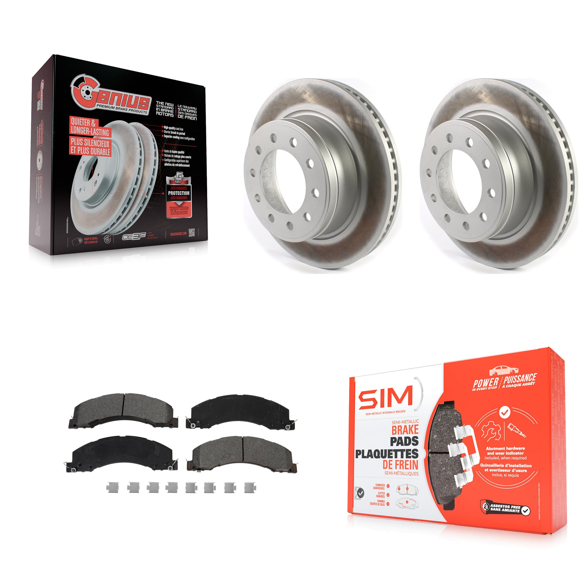Transit Auto KGS-102085 Disc Brake Kit for 2008-2023 Ram 4500, Ram 5500 and More - Front