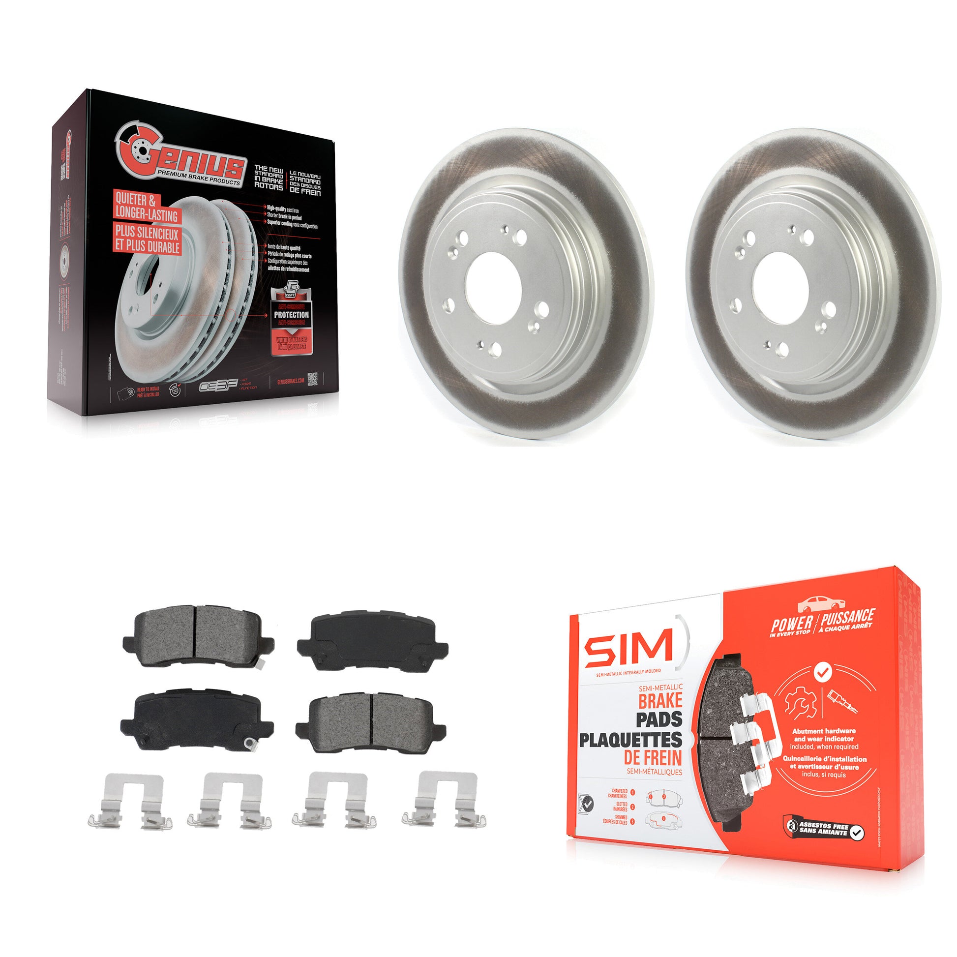 Transit Auto KGS-102094 Disc Brake Kit for 2014-2020 Acura RLX - Rear
