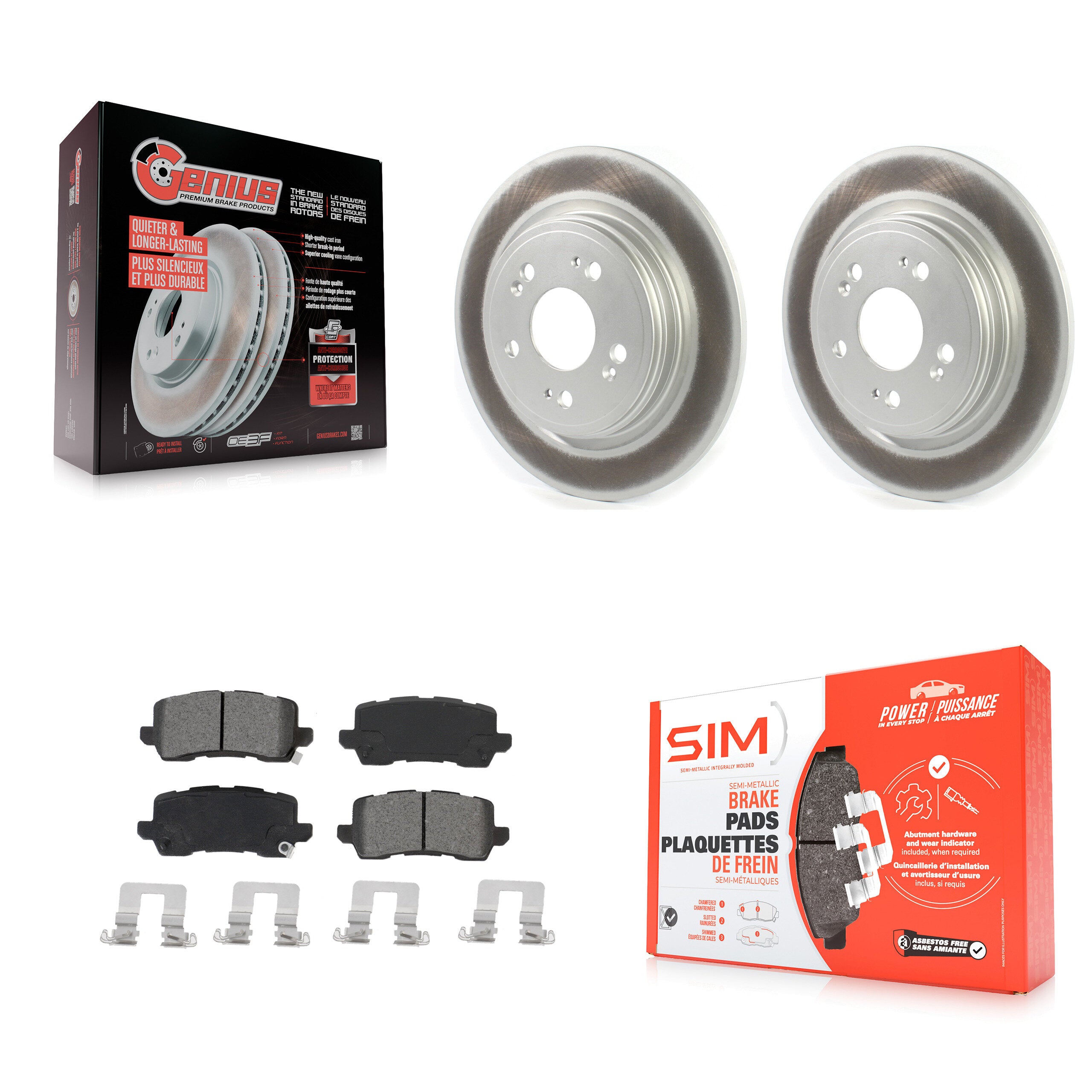 Transit Auto KGS-102094 Disc Brake Kit for 2014-2020 Acura RLX - Rear