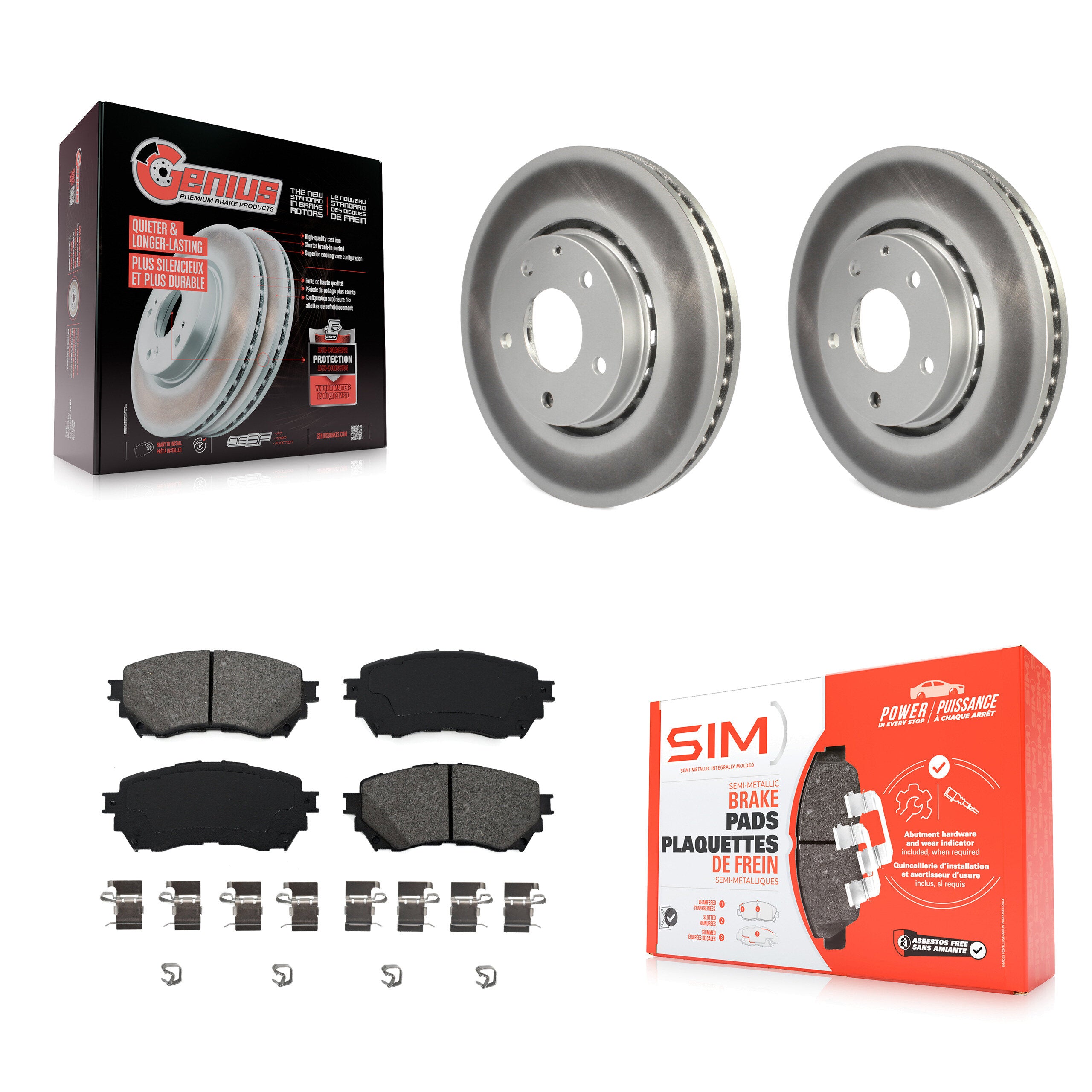 Transit Auto KGS-102110 Disc Brake Kit for 2019-2021 Mazda 6 - Front