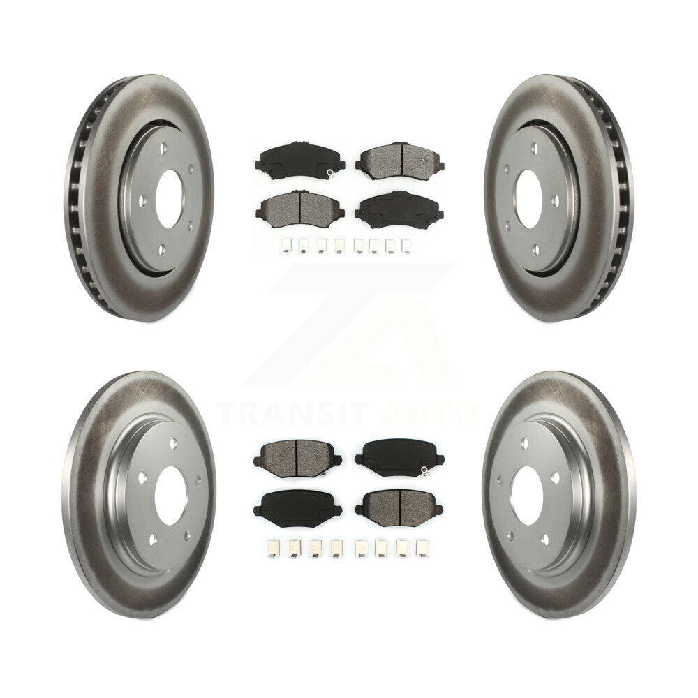 Transit Auto KGS-102121 Disc Brake Kit for 2012-2016 Chrysler Town & Country, Dodge Grand Caravan and More - Front and Rear