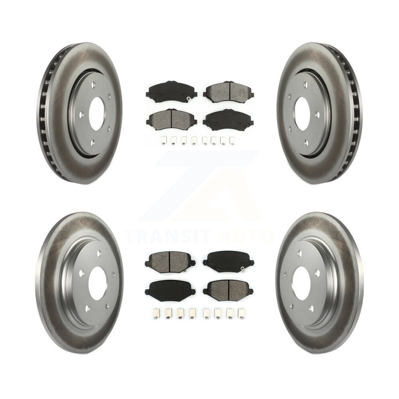 Transit Auto KGS-102121 Disc Brake Kit for 2012-2016 Chrysler Town & Country, Dodge Grand Caravan and More - Front and Rear