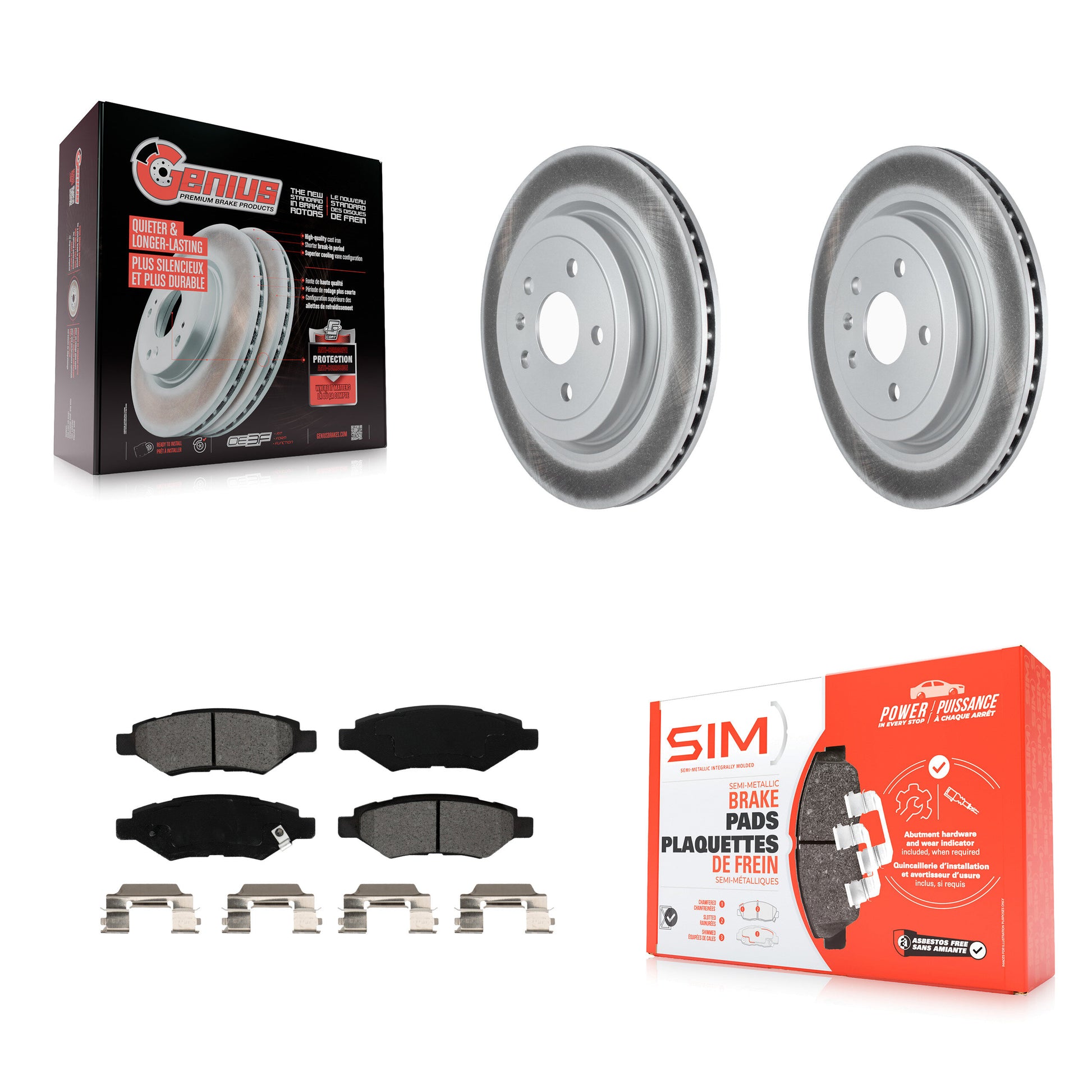 Transit Auto KGS-102150 Disc Brake Kit for 2008-2014 Cadillac CTS - Rear