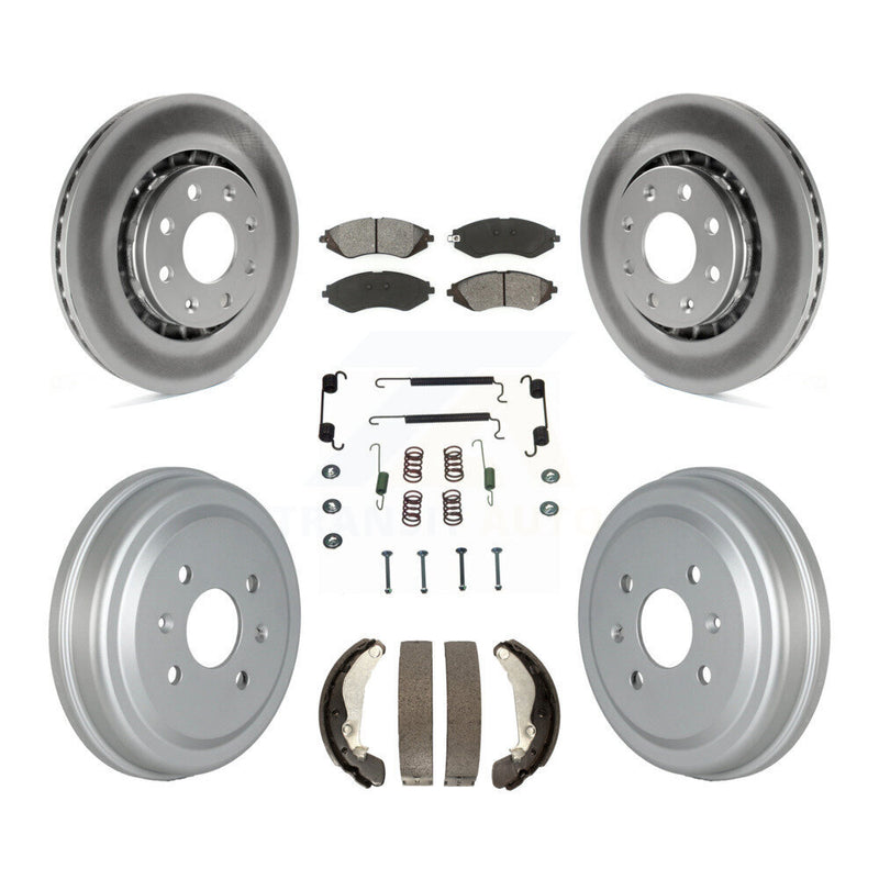 Transit Auto KGS-102156 Disc Brake Kit for 2004-2015 Chevrolet Spark, Pontiac G3 and More - Front and Rear