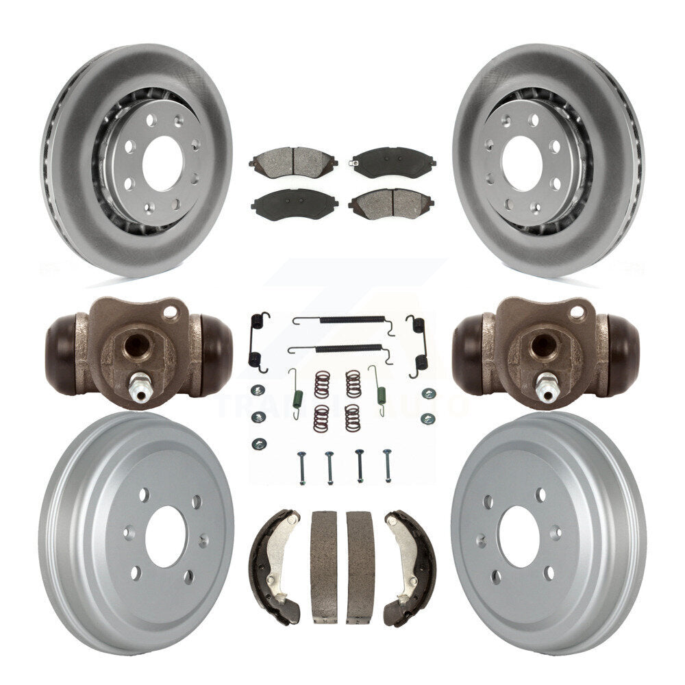 Transit Auto KGS-102160 Disc Brake Kit for 2004-2015 Chevrolet Spark, Pontiac G3 and More - Front and Rear