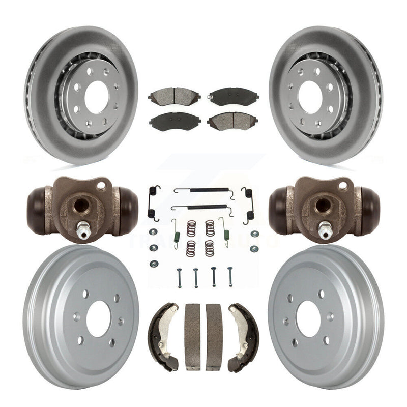 Transit Auto KGS-102160 Disc Brake Kit for 2004-2015 Chevrolet Spark, Pontiac G3 and More - Front and Rear