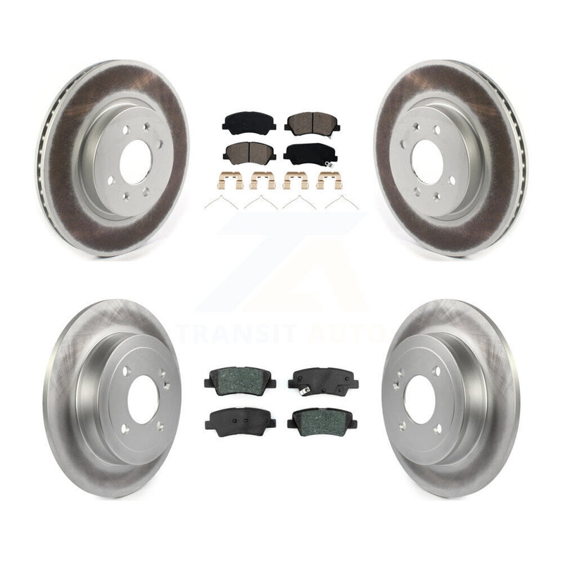 Transit Auto KGS-102243 Disc Brake Kit for 2018-2023 Kia Rio, Hyundai Accent - Front and Rear