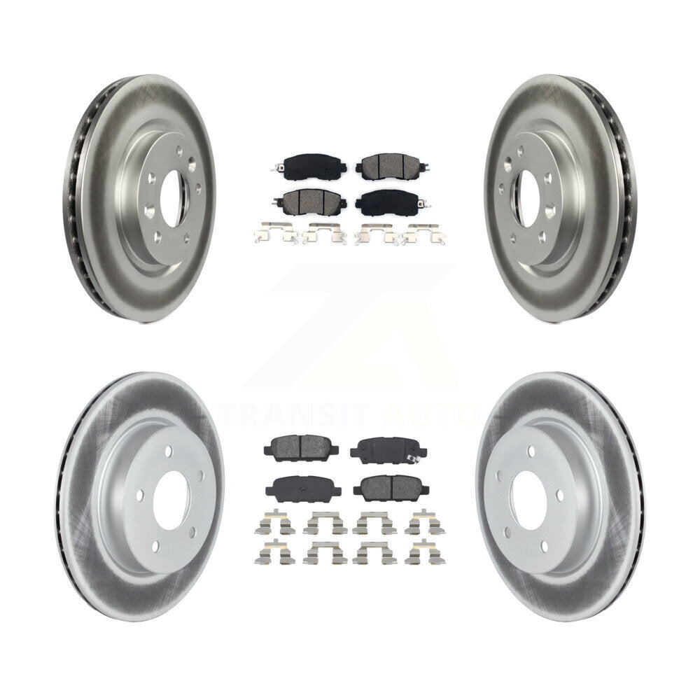 Transit Auto KGS-102292 Disc Brake Kit for 2017 Nissan LEAF - Front and Rear