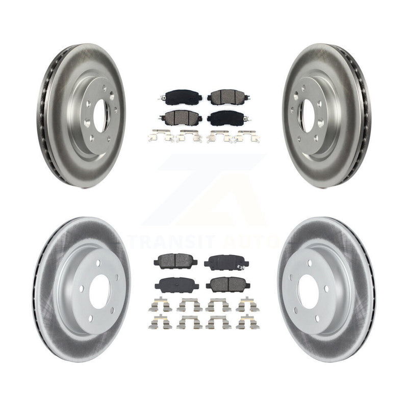 Transit Auto KGS-102292 Disc Brake Kit for 2017 Nissan LEAF - Front and Rear