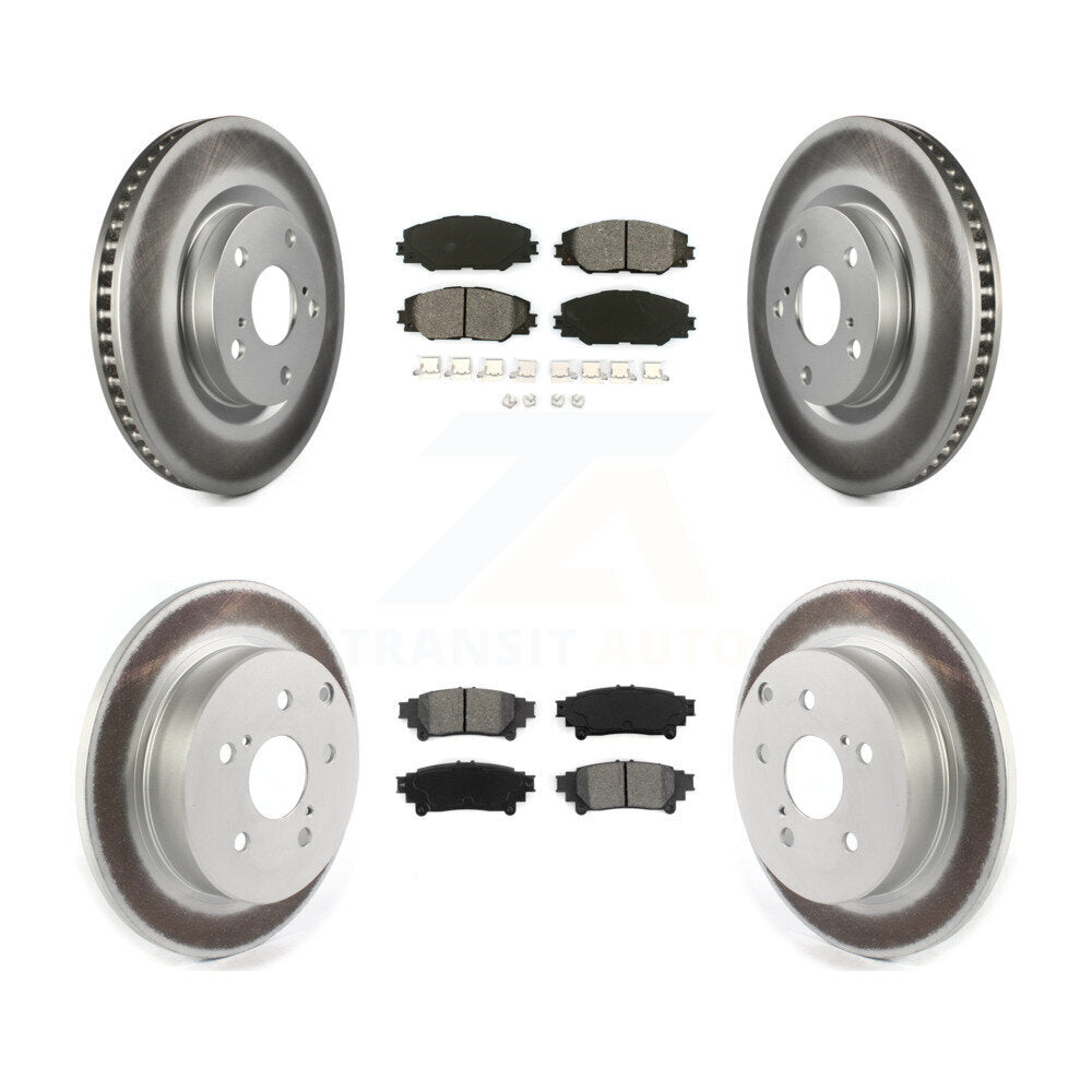 Transit Auto KGS-102296 Disc Brake Kit for 2016-2020 Toyota Mirai - Front and Rear