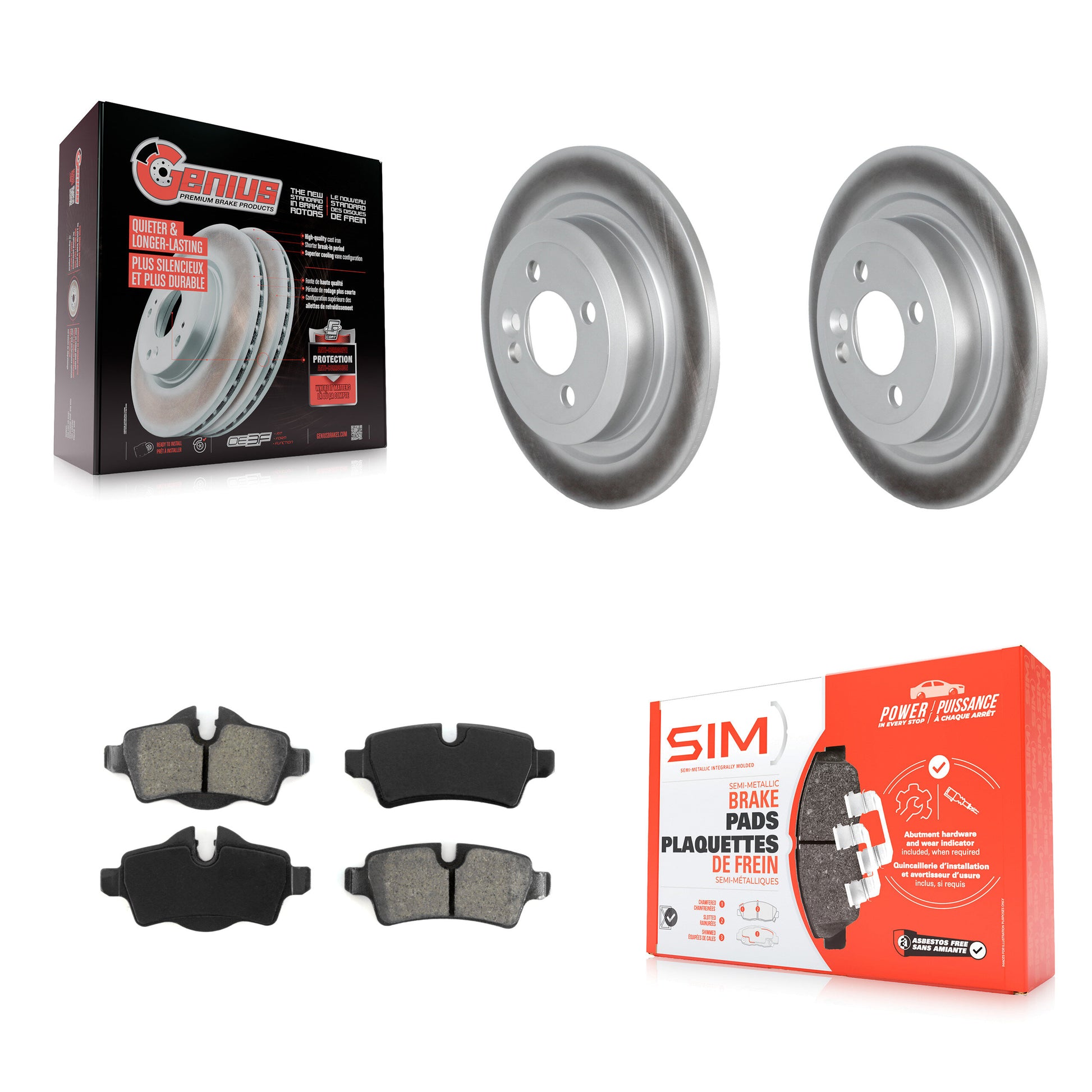 Transit Auto KGS-102299 Disc Brake Kit for 2007-2015 Mini Cooper - Rear