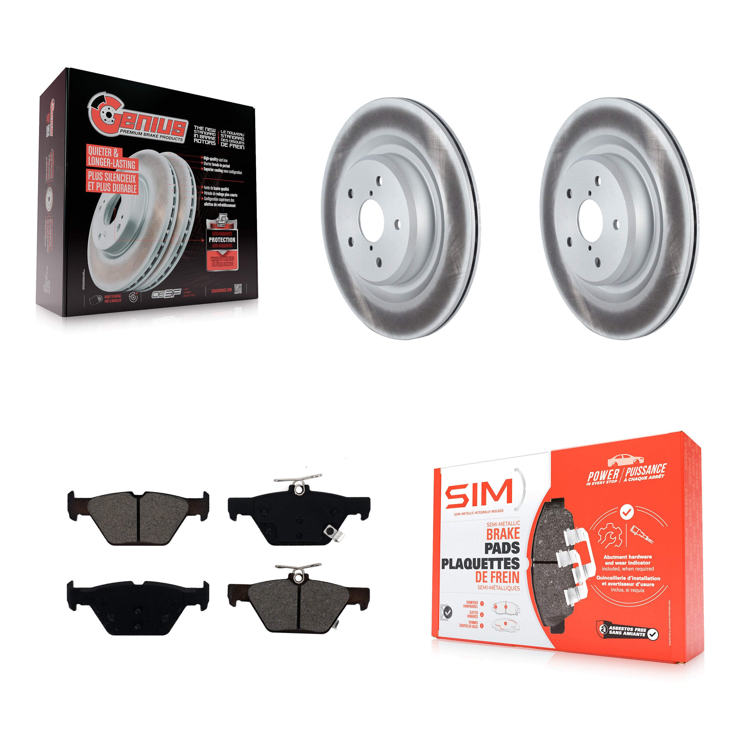Transit Auto KGS-102303 Disc Brake Kit for 2019-2024 Subaru Ascent - Rear