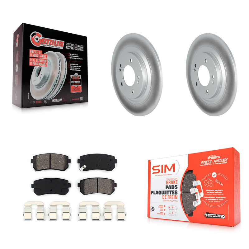 Transit Auto KGS-102308 Disc Brake Kit for 2017 Kia Cadenza - Rear