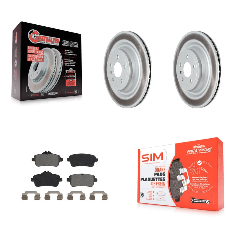 Transit Auto KGS-102313 Disc Brake Kit for 2013-2019 Mercedes-Benz GLS350d, Mercedes-Benz GLS450 and More - Rear