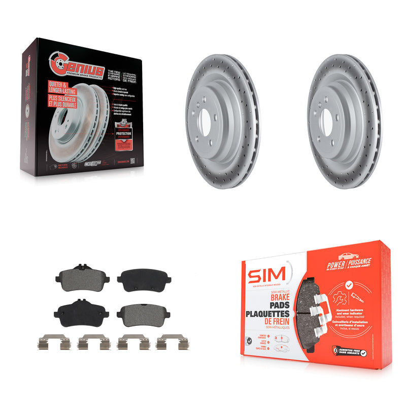 Transit Auto KGS-102314 Disc Brake Kit for 2013-2019 Mercedes-Benz GLE43 AMG, Mercedes-Benz GLE300d and More - Rear